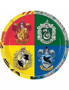 8 Hogwarts Harry Potter™-papptallrikar 23 cm