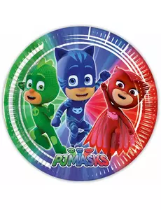 8 papperstallrikar Pyjamasques™ 23 cm