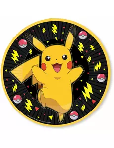 8 Pokémon Pikachu™-tallrikar 23 cm