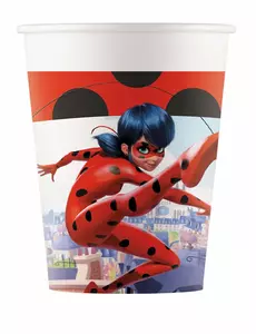 8 Miraculous Ladybug™ pappmuggar 200 ml