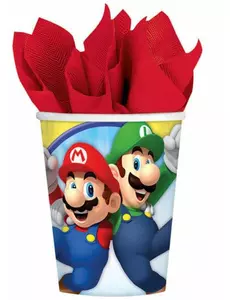 8 pappmuggar Super Mario™ 250 ml