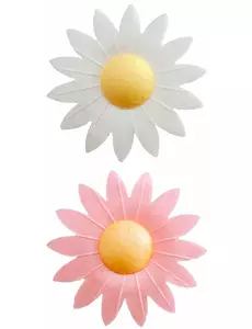 8 Tårtdekorationer med blommor i oblat