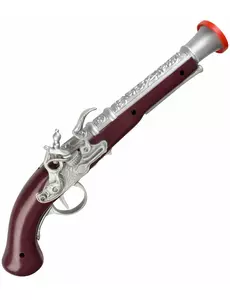 Brun plastpistol för pirat