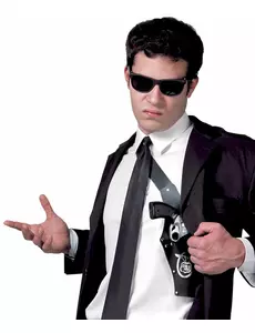 FBI-hölster för revolver i plast vuxen