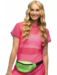 Neongrön magväska