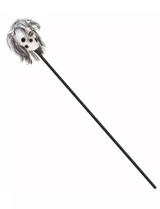 Scepter med voodoo-huvud 120 cm