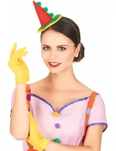 Diadem med mini spetsig clownhatt vuxen