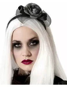 Rosa och grått diadem för dam