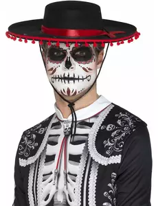 Sombrero Dia de los Muertos vuxen
