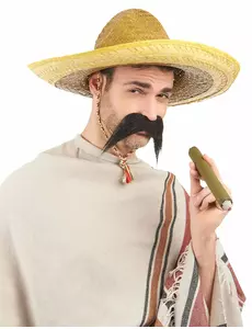 Mexikansk sombrero gul vuxen