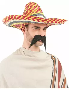 Mexikansk flerfärgad sombrero vuxen