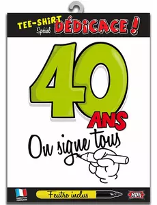 T-shirt 40 år