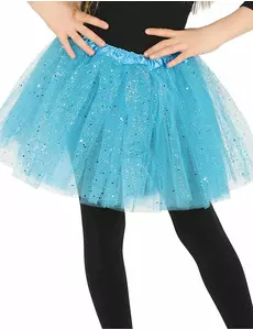 Blå paljett-tutu flicka