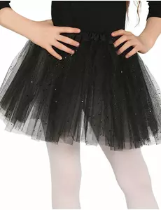 Svart paljettutu flicka
