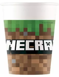 8 pappersmuggar 200 ml Minecraft™