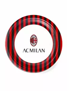 8 små papperstallrikar AC Milan™ 18 cm