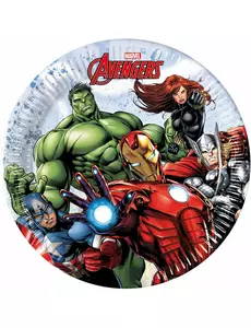 8 små papperstallrikar Avengers Mighty™ 20 cm