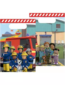 8 plastpåsar Sam the Fireman™ 16 x 23 cm