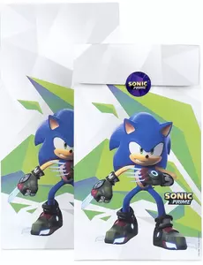 8 presentpåsar Sonic Prime™ 15x30 cm