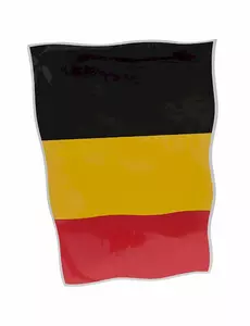 Bilklistermärke Belgien 22 x 33 cm