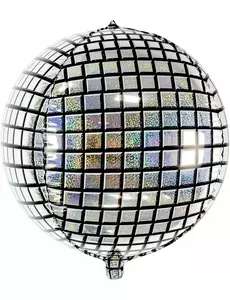 Aluminiumfolieballong discokula 40 cm