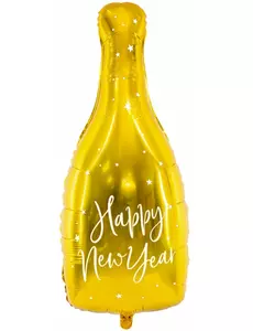 Aluminiumballong Happy New Year 32 x 82 cm
