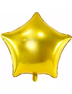 Guldfärgad stjärnballong i aluminium 70 cm