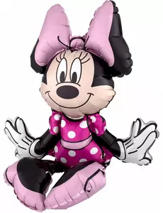 Sittande aluminiumballong Minnie Mouse™ 45 x 48 cm