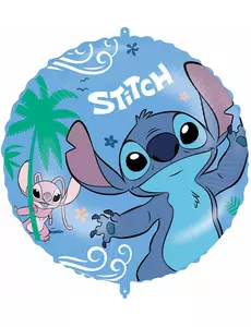 Rund aluminiumfolieballong Stitch 46 cm