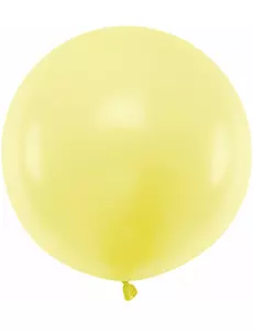 Gul jättestor latexballong 60 cm