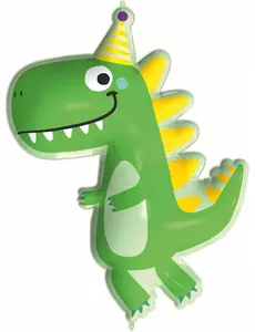 Stor dinosaurieballong i aluminium 95 cm