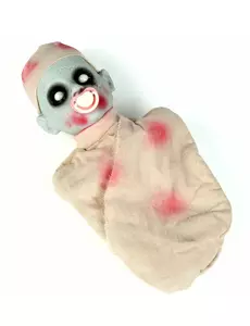 Blodig och lysande zombie-bebis med ljud 50 cm