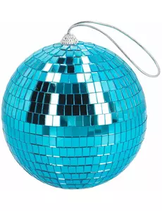 Blå discokula 15 cm