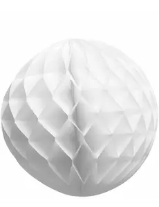 Vit bikakepappersboll 25 cm