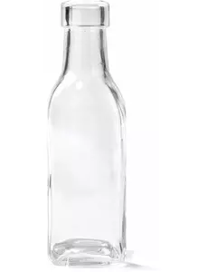 Fyrkantig glasflaska 15 cm