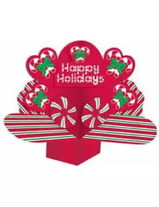 Bordsdekoration jul Happy Holidays