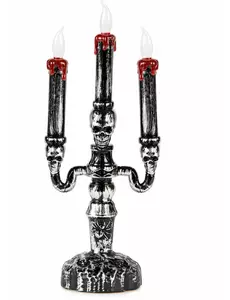 LED-ljusstake med 3 armar 32 cm