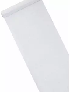 Glittrig bordslöpare i silver 28 cm x 5 m