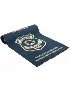 Bordslöpare polis marinblå och guld 28 cm x 5 m
