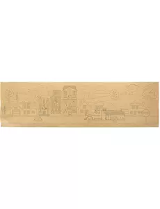 Färgläggningsbar bordslöpare brandman 140 x 40 cm