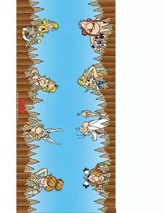 Bordslöpare i tyg Astérix™ 3 m