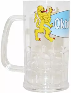 Genomskinligt ölglas
