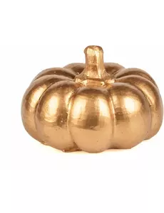 Guldfärgad pumpa i harts 6,5 cm