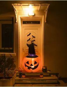 Uppblåsbar lysande pumpa 120 cm
