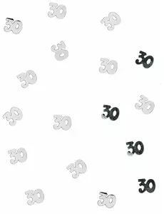 Bordsconfetti i trä 30 silverfärgade 10 g