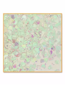 Iridescerande hjärtformade bordsdekorationer 14 g