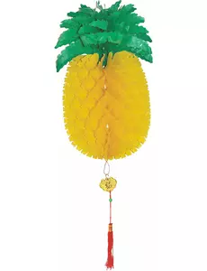 Bikakemönstrad ananasdekoration 50 cm