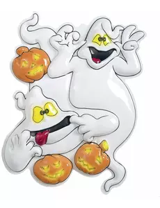 Väggdekoration spöken och Halloweenpumpor