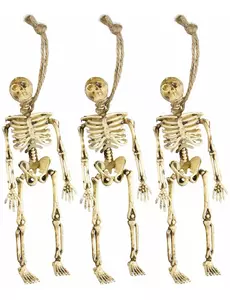 Dekorationer hängande skelett Halloween 15 cm