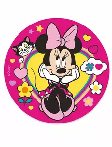 Minnie™-tårtbild i oblat rosa 20 cm